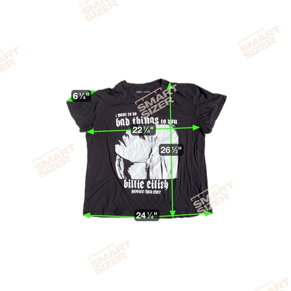 Billie Eilish Happier Than Ever T-shirt, I Wanna Do Bad Things To You, Size XXL - Picture 4 of 5